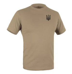 P1G-TAC ФУТБОЛКА З ПРИНТОМ ТРИЗУБ LOGO TAN UA281-29891-TN-TRL