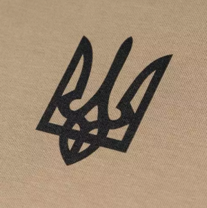 P1G-TAC ФУТБОЛКА З ПРИНТОМ ТРИЗУБ LOGO TAN UA281-29891-TN-TRL