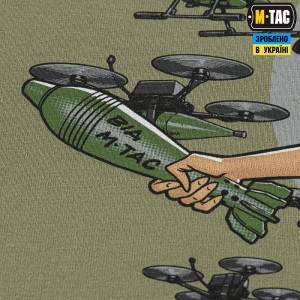 M-TAC ФУТБОЛКА DEATH FROM ABOVE LIGHT OLIVE