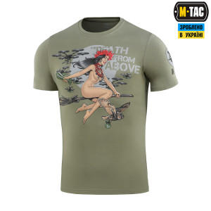M-TAC ФУТБОЛКА DEATH FROM ABOVE LIGHT OLIVE