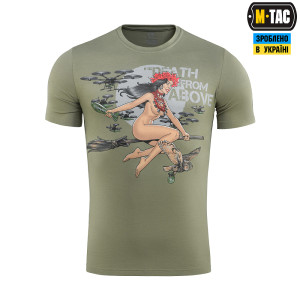M-TAC ФУТБОЛКА DEATH FROM ABOVE LIGHT OLIVE