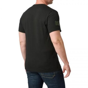5.11 ФУТБОЛКА З ПРИНТОМ WOODLAND CAMO FILL BLACK 76327-019