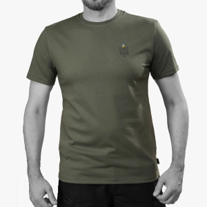 UATAC ФУТБОЛКА З ПРИНТОМ ТРИЗУБ DARK OLIVE 53201134
