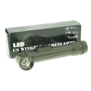 MIL-TEC ФОНАРЬ LED MEDIUM ANGLEHEAD FLASHLIGHT OLIVE 15143101