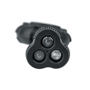 NIGHT EVOLUTION ЛІХТАР НА ШОЛОМ MPLS 3 BLACK NE05015-BK-RED