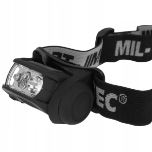 MIL-TEC ФОНАРЬ НАЛОБНЫЙ LED 4-COLOUR HEADLIGHT BLACK 15170102