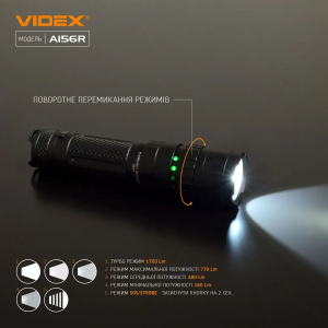 VIDEX ПОРТАТИВНЫЙ ФОНАРЬ A156R 25856