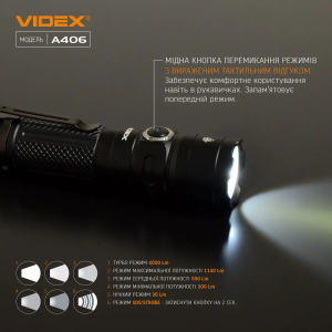 VIDEX ПОРТАТИВНИЙ ЛІХТАР A406 25857