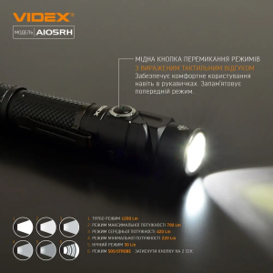 VIDEX ПОРТАТИВНЫЙ ФОНАРЬ A105RH 25858