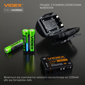 VIDEX НАЛОБНЫЙ ФОНАРЬ VLF-H055D 26018