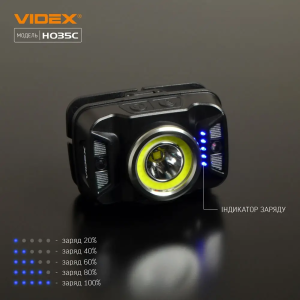 VIDEX НАЛОБНЫЙ ФОНАРЬ VLF H035C 26656