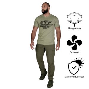 CAMO-TEC ФУТБОЛКА BAVOVNA FALCON COTTON KHAKI 7473
