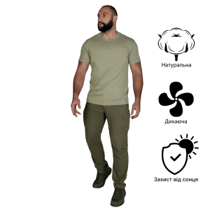 CAMO-TEC ФУТБОЛКА BAVOVNA KHAKI 6675
