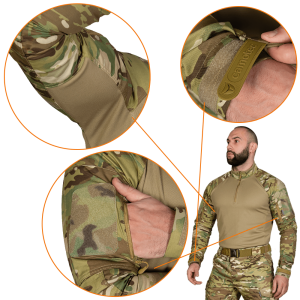 CAMO-TEC БОЕВАЯ РУБАШКА UBACS RAID MULTICAM TAN 7504