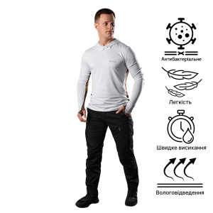 CAMO-TEC ЛОНГСЛИВ CHITON AIR HOOD COOLPASS SJ WHITE 7572