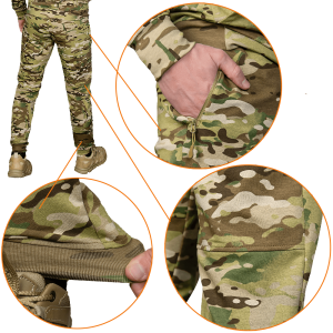 CAMO-TEC КОСТЮМ СПОРТИВНИЙ BASIC ZIP MULTICAM 7982