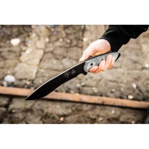 TOPS KNIVES НОЖ DART FIXED BLADE KNIFE 5160 STEEL BLACK DART-002