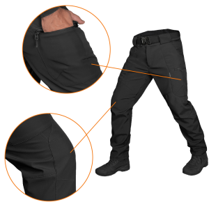 CAMO-TEC ШТАНИ SOFTSHELL VENT BLACK 7364