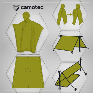 CAMO-TEC ПОНЧО PILIGRIM RIP-STOP ПОЛЕССКАЯ ТЕНЬ 6576