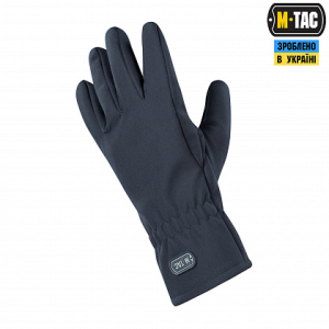 M-TAC РУКАВИЧКИ ДЕМІСЕЗОННІ SOFT SHELL DARK NAVY BLUE