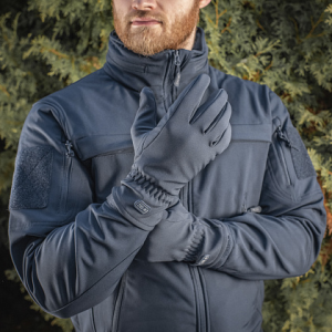 M-TAC РУКАВИЧКИ ДЕМІСЕЗОННІ SOFT SHELL DARK NAVY BLUE