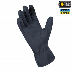 M-TAC РУКАВИЧКИ ДЕМІСЕЗОННІ SOFT SHELL DARK NAVY BLUE