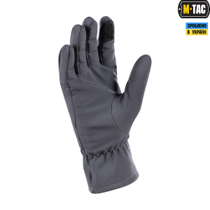 M-TAC РУКАВИЧКИ ДЕМІСЕЗОННІ SOFT SHELL GREY