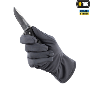 M-TAC РУКАВИЧКИ ДЕМІСЕЗОННІ SOFT SHELL GREY
