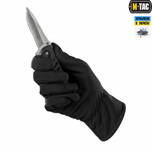 M-TAC ПЕРЧАТКИ ДЕМИСЕЗОННЫЕ SOFT SHELL BLACK