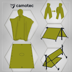 CAMO-TEC ПОНЧО PILIGRIM 2,0 RIP-STOP MULTICAM 8456