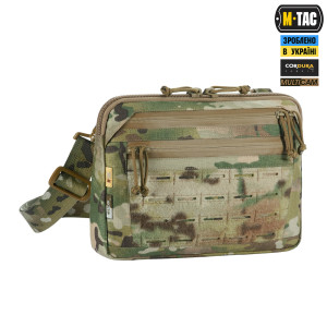 M-TAC СУМКА ADMIN BAG MEDIUM ELITE З ЛИПУЧКОЮ MULTICAM