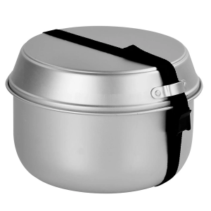 MIL-TEC НАБІР ПОСУДУ ТУРИСТИЧНИЙ ALU COOK-SET СРІБЛЯСТИЙ 14661000