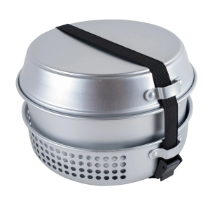 MIL-TEC НАБОР ПОСУДЫ ТУРИСТИЧЕСКИЙ COOK SET С ГОРЕЛКОЙ СЕРЕБРИСТЫЙ 14700500
