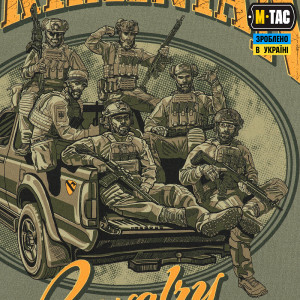 M-TAC ФУТБОЛКА UKRAINIAN CAVALRY LIGHT OLIVE