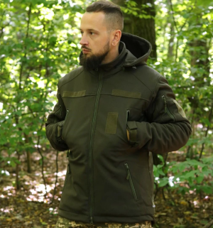 TAILOR ЗИМНЯЯ КУРТКА SOFTSHELL MAX-HEAT OLIVE 44866201