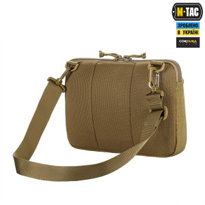 M-TAC СУМКА ADMIN BAG MEDIUM ELITE З ЛИПУЧКОЮ HEX COYOTE