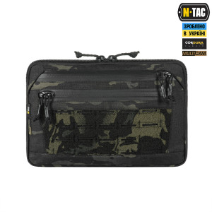 M-TAC СУМКА ADMIN BAG MEDIUM ELITE З ЛИПУЧКОЮ MULTICAM BLACK/BLACK