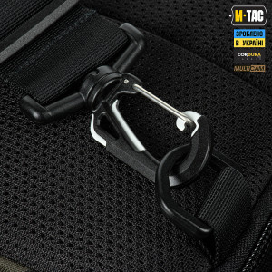 M-TAC СУМКА ADMIN BAG MEDIUM ELITE З ЛИПУЧКОЮ MULTICAM BLACK/BLACK