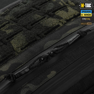 M-TAC СУМКА ADMIN BAG MEDIUM ELITE З ЛИПУЧКОЮ MULTICAM BLACK/BLACK