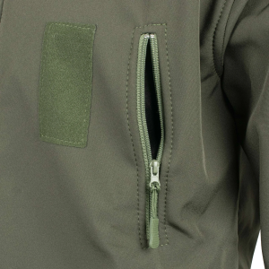 TAILOR КУРТКА SOFTSHELL С ЛИПУЧКАМИ ДЛЯ ШЕВРОНОВ OLIVE 44006301