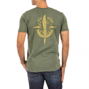 5.11 ФУТБОЛКА С ПРИНТОМ STAY SHARP MILITARY GREEN 41242ADB-225