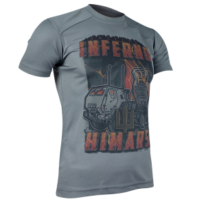 KRAMATAN TACTICAL DESIGN ФУТБОЛКА HIMARS ПЕКЕЛЬНА СПРАВЕДЛИВІСТЬ GREY