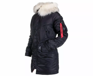 CHAMELEON ЖІНОЧА КУРТКА АЛЯСКА N-3B SLIM FIT BLACK 0735-04