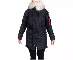 CHAMELEON ЖІНОЧА КУРТКА АЛЯСКА N-3B SLIM FIT BLACK 0735-04