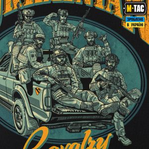 M-TAC ФУТБОЛКА UKRAINIAN CAVALRY BLACK