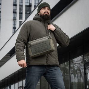 M-TAC СУМКА ADMIN BAG LARGE ELITE С ЛИПУЧКОЙ HEX RANGER GREEN