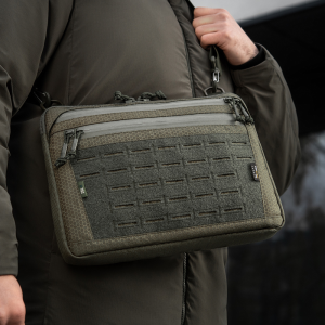 M-TAC СУМКА ADMIN BAG LARGE ELITE С ЛИПУЧКОЙ HEX RANGER GREEN
