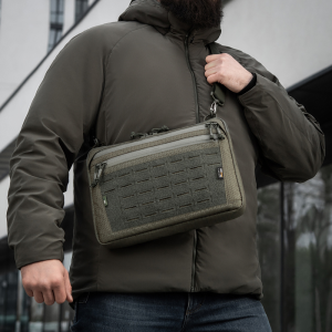 M-TAC СУМКА ADMIN BAG LARGE ELITE С ЛИПУЧКОЙ HEX RANGER GREEN