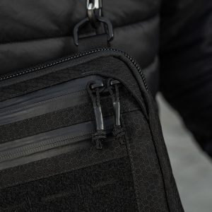 M-TAC СУМКА ADMIN BAG LARGE ELITE З ЛИПУЧКОЮ HEX BLACK