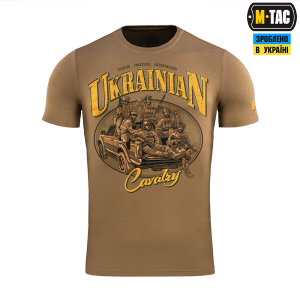 M-TAC ФУТБОЛКА UKRAINIAN CAVALRY COYOTE BROWN